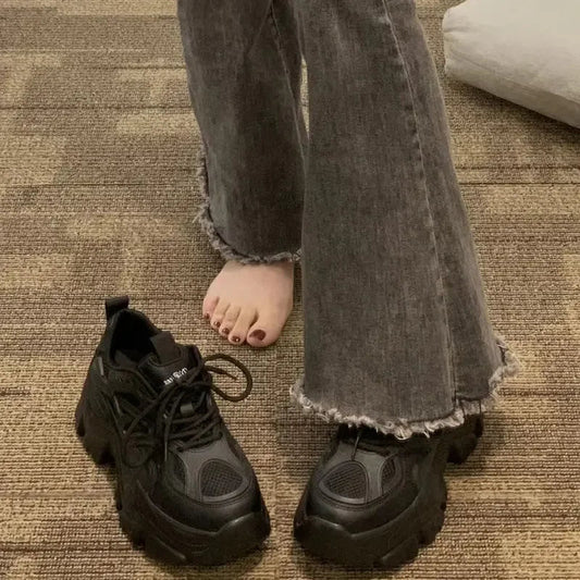 2024 Spring New Height Increasing Versatile Short Height Showing Thick Bottom Versatile Sports Shoes for Women - 𝐝𝐮𝐯𝐥𝐚𝐬𝐡𝐨𝐩.𝐜𝐨𝐦